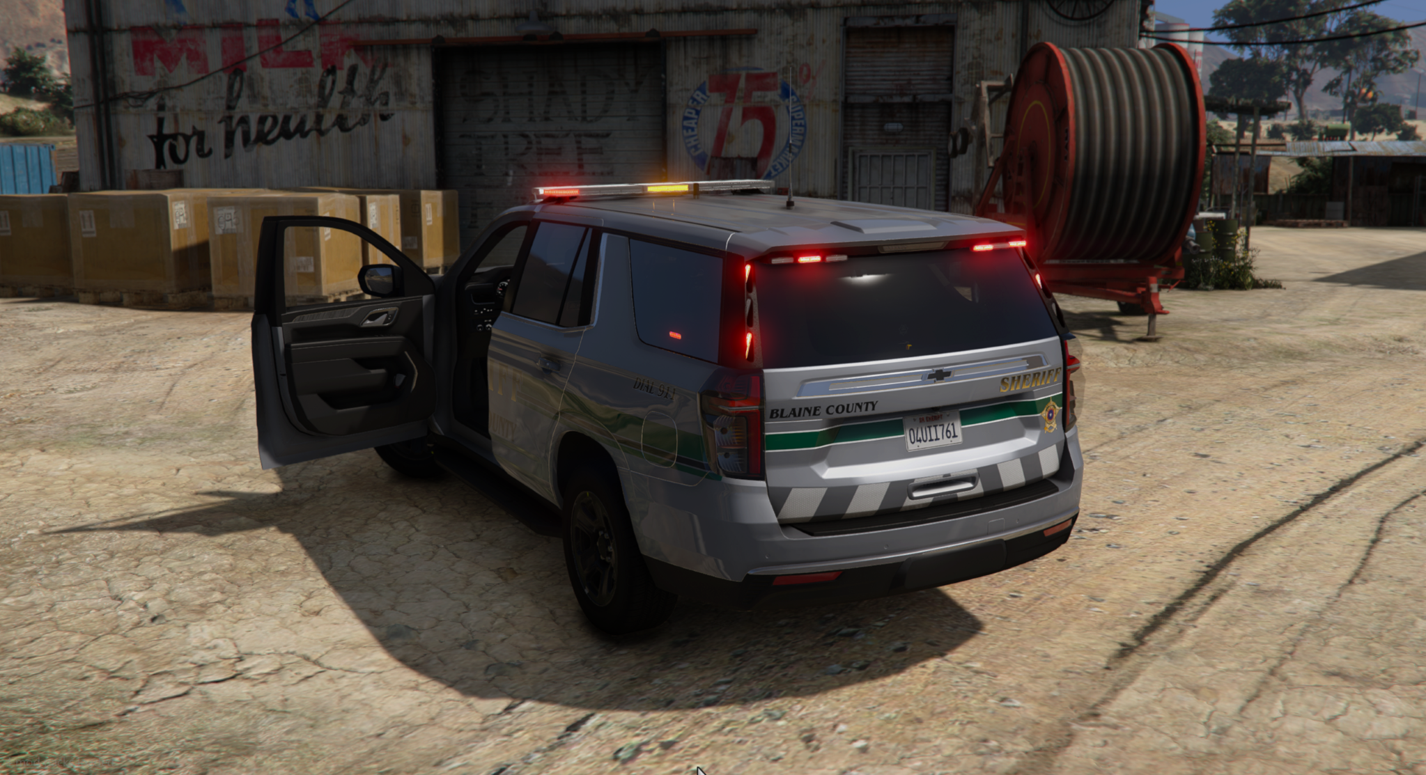 Screenshot of Blaine County Sheriff 2021 Tahoe