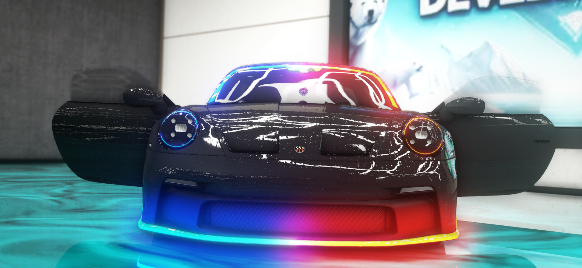 Screenshot of 2021 LEO Porsche GT3 | Lore Friendly | FiveM Ready | HQ Model