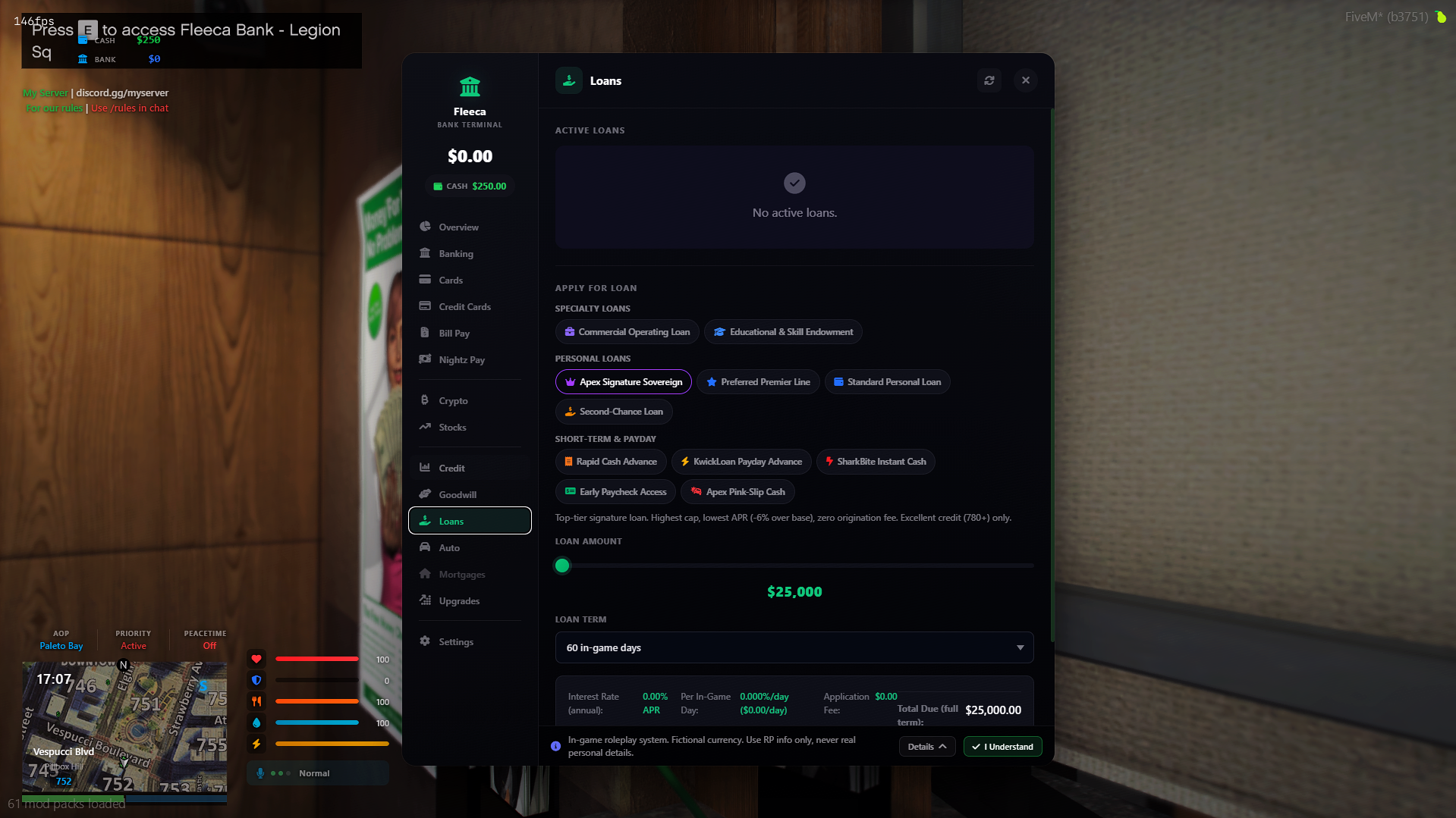 Screenshot of Nightz_Framework | All-in-One RP Economy & Character Framework [obfuscated]