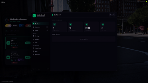 Screenshot of Nightz_Framework | All-in-One RP Economy & Character Framework [obfuscated]